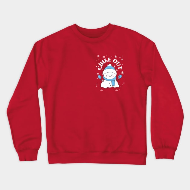 Chill Out Snowman Crewneck Sweatshirt by BBbtq